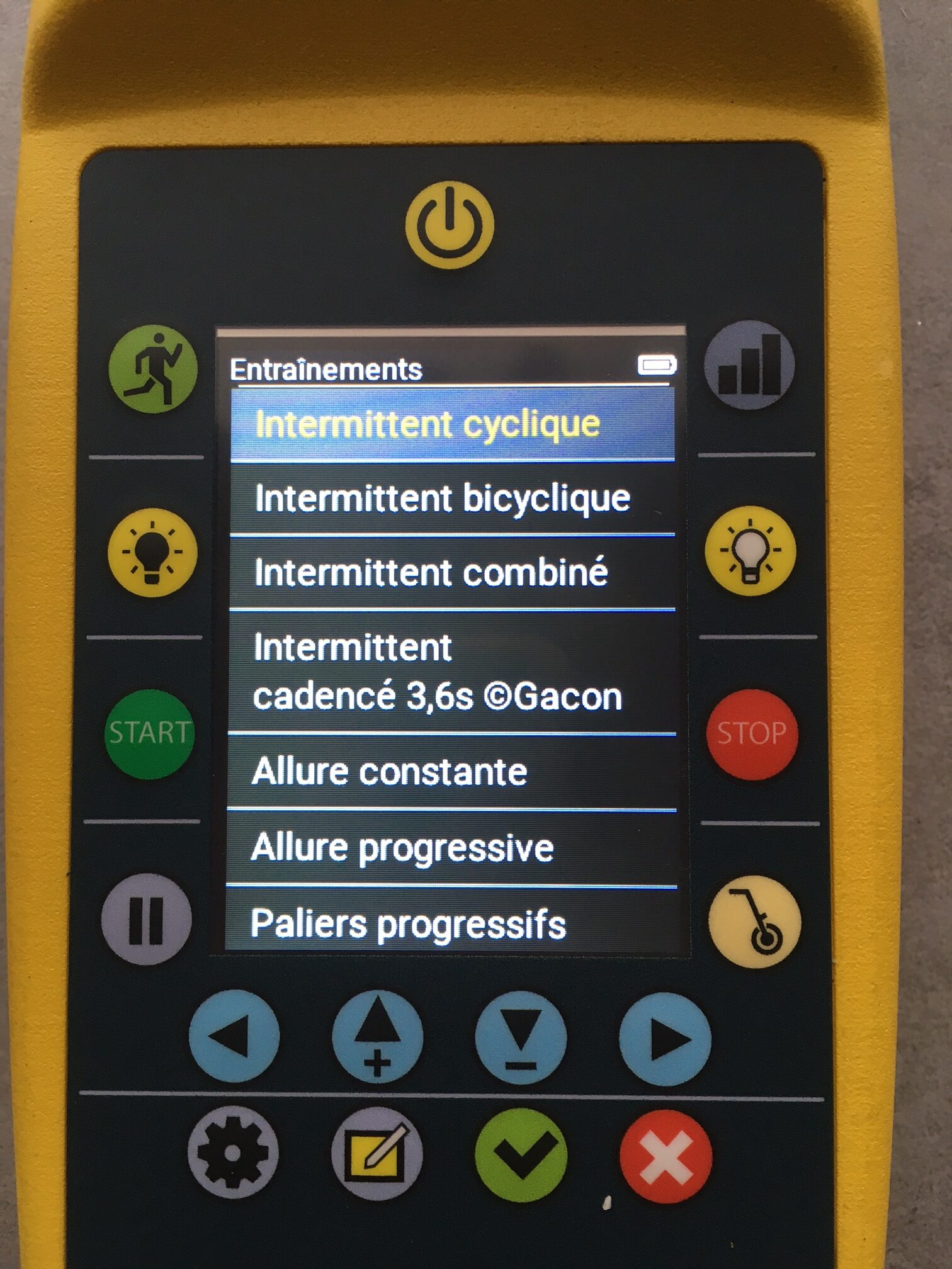 Bibliothèque entrainement intermittent Sportbeeper