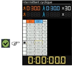 intermittent 30 30 du Sportbeeper